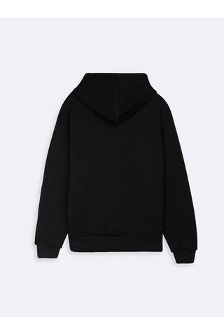 Little Big Ltb Bayena Baskılı Kapişonlu Sweatshırt Siyah
