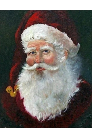 5d Elmas Boyama Noel Baba Tam Yuvarlak Matkap Noel Süslemeleri Çapraz Dikiş 40x50cm