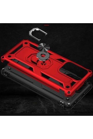 Xiaomi Mi 11T Pro 5G Kilif Yüzüklü Standli Manyetikli Armor Zirh 527010151