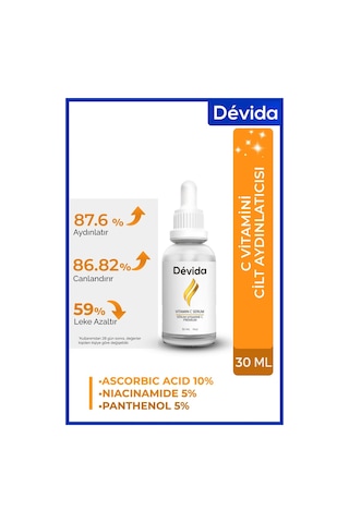 Devida C Vitamin Cilt Aydınlatıcı Ton Eşitleyici Premium Serum Citréa Series A240