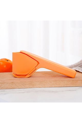 Max Juice Extraction Limon Limon Sıkacağı Kullanımı Kolay Düz Limon Sıkacağı Kaldıraçlı Sıkacak Dahili Süzgeçli Turuncu