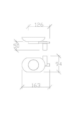 Tema Premium Serisi Banyo Sabunluk Mat Siyah