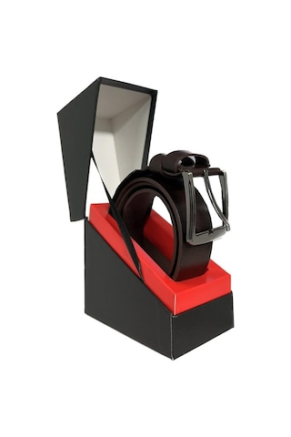 Fossil Kahverengi Hakiki Düz Deri Spor 4 Cm Erkek Kemeri-110 Kahverengi