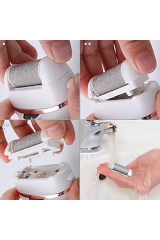 Moveevo Ölü Deriyi Çıkarmak Için Elektrikli Ayak Öğütücü, Nasırları Çıkarmak Için Su Geçirmez Pedikür, Dijital Ekranlı