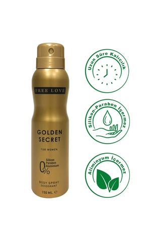 Free Love Golden Secret Kadın Deodorant 150 ML