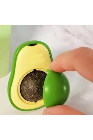 Kedi Nanesi Oyuncağı Avokado Catnip 360 Derece Dönen Kedi Nanesi Oyuncağı Kedi Çimi HDH75