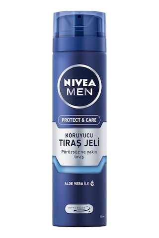 Men Erkek Nemlendirici Tıraş Jeli Protect&care 200 Ml + Nıvea Men Erkek Sprey Deodorant Deep Dimension Darkwood 150ml