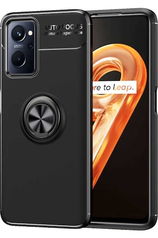 Oppo A96 4G Kılıf Zore Ravel Yüzüklü Silikon Kılıf