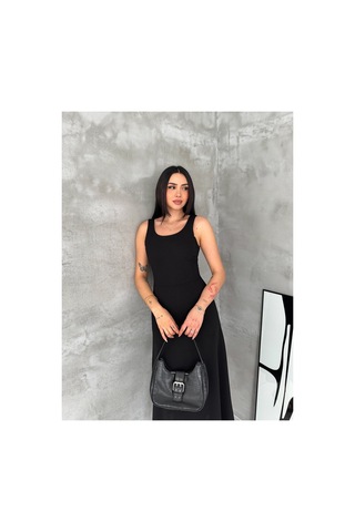 Fiolin Museum Of İnnocence Midi Elbise Siyah