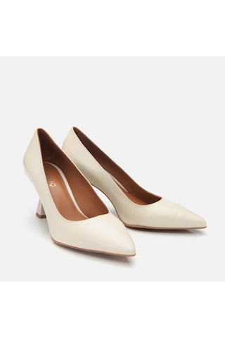 Hotiç Hakiki Deri Ekru Kadın Stiletto 01ayh304140a400 Kemik-ecru Kemik