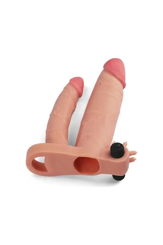 Zaga Oyun X Tender İkili Titreşimli Realistik Penis Kılıfı 2.5 CM Uzatmalı