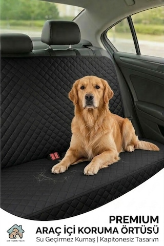 Oto Koltuk Kılıfı Sıvı Geçirmez Araç Arka Koltuk Koruma Örtüsü-köpek Koltuk Kılıfı140x120cm-siyah