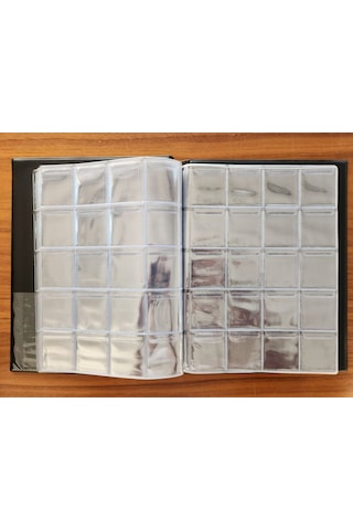 200 Adet Yerli Madeni Para Albümü Koleksiyon Mavi. Toplam 10 Sayfa. Her Sayfada 20 Madeni Para