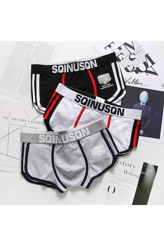 Jmsstore Erkek Moda Rahat Pamuklu Slip Mayo - Mavi