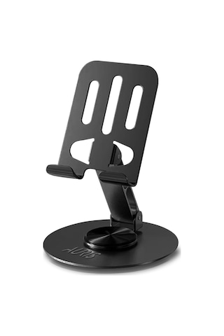 Auris H18 Metal 360 Döner Katlanır Masaüstü Telefon Ve Tablet Standı