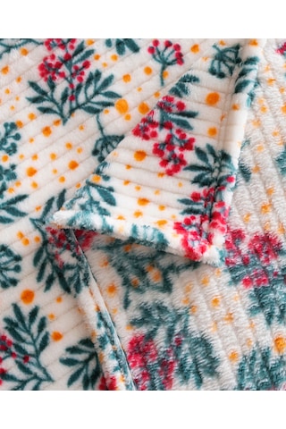 Diadora Wellsoft Fitilli Çiçekli Battaniye Sarı Puantiyeli Sarı Puantiyeli