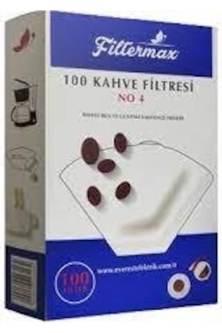 Fıltermax 4 Numara Filtre Kahve Makinesi Kâğıdı -100 Adet 100 Adet