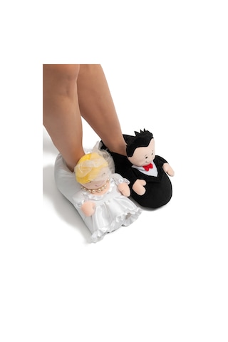 Gelin-damat Kadın Panduf Siyah-beyaz 36/41 Siyah/beyaz