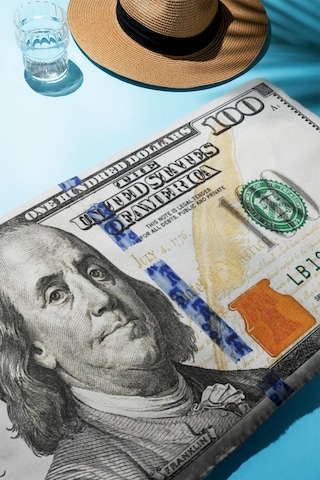 Dijital Baskı Plaj Deniz Havlusu Dolar Desenli Peştamal Hvl0103 Renkli