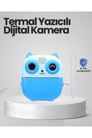 Anında Baskı Yapabilen Çocuk Fotoğraf Makinesi Hafıza Kart Destekli