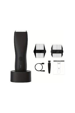 Dashanshop Erkekler İçin Elektrikli Vücut Tıraş Makinesi Black Multifonksiyonel Usb Şarjlı Seramik Bıçak Sessiz Portatif Nazif Hediye