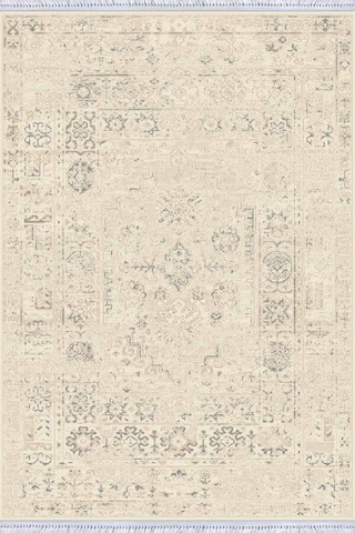 Kemik Modern Dokuma Pamuk Tabanlı Kaymaz Kilim Klm100n11