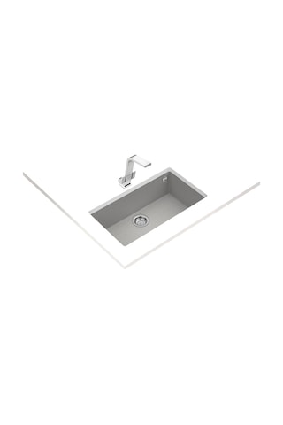 Teka Square 72.40 Tg Tek Hazneli Tezgah Altı Tegranite Eviye - Stone Grey - 115230016