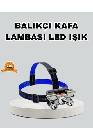 Outdoor Ve Gece Balıkçılığı İçin Led Kafa Lambası - Usb Şarjlı, 60 Ayarlanabilir Far Çok Renkli