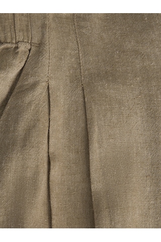 Jack & Jones Kadin Pileli Keten Karisimli Beli Lastikli Pantolon - Almira - 12287729 Silver Mink
