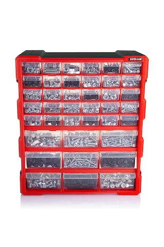 Super Bag Mono Blok Çekmeceli Organizer 39'Lu Büyük Boy Asr-6001