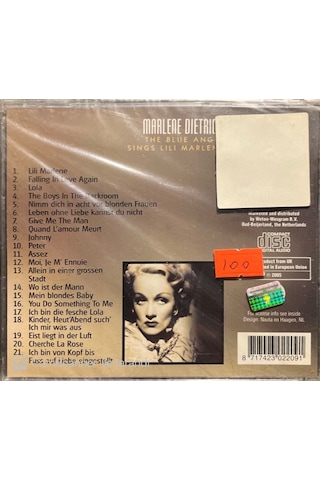 Plak Değildir Cd Dir Cd Marlene Dietrich The Blue Angel Sings L