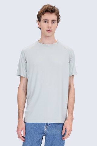 Hatemoğlu Yeşil Regular Fit Bisiklet Yaka Reglan Kol Tişört