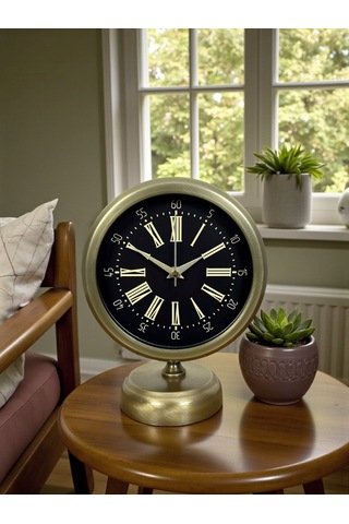 River World Masa Saati Eskitme Metal 25 Cm X 20 Cm Art Time Eskitme Çok Renkli