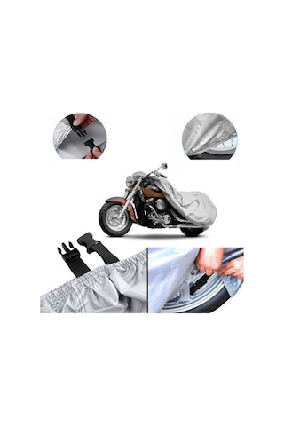 Motolux Mtx 125 Arka Çanta Uyumlu Motorsiklet Brandası, Motor Örtüsü Mba90002