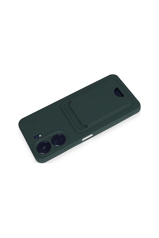 Xiaomi Redmi 13c Uyumlu Arka Kamera Korumalı Kart Koyulabilen Silikon Kartlıklı Kılıf Kapak