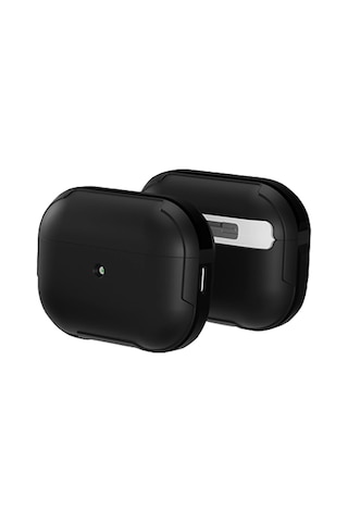 Gld-spt- Movenchy Apple Uyumlu AirPods Pro 2 2.nesil Mo-a8 Armor Kılıf - Siyah