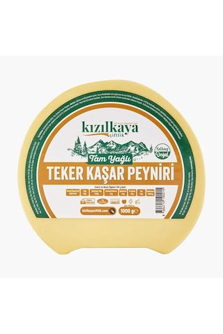 Kızılkaya Çiftlik Teker Kaşar Peyniri 1 KG