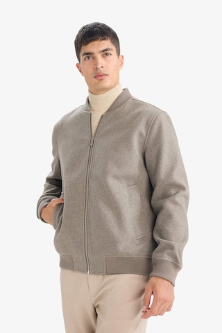 Defacto Regular Fit Kolej Yaka Bomber Astarlı Fermuarlı Kaşe Mont F7750ax26spbn84 Kahve-bn84