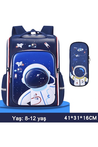 Ecoronicword Astronot Sırt Çantası İlkokul Çantası Kalem Kutusu