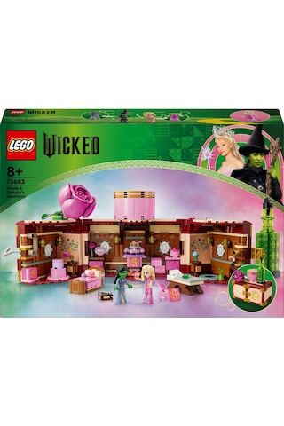 LEGO® Wicked Glinda ve Elphaba’nın Yurdu 75683 - 8 Yaş ve Üzeri Çocuklar için 2 Mini Bebek İçeren Fantastik Oyuncak Yapım Seti (740 Parça)