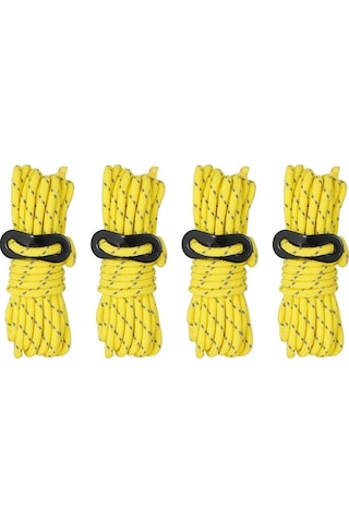 4 Adet / Set Cls Açık Kamp Yansıtıcı Rüzgar Geçirmez Kamp Destek Çubuğu Sarı