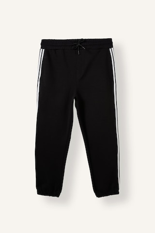Defacto Regular Fit Yan Biyeli Lastikli Paça Jogger Eşofman Altı E9665ax26aubk81 Siyah-bk81