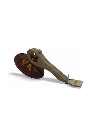 Hızküre Ahşap Topaç Kırmızı