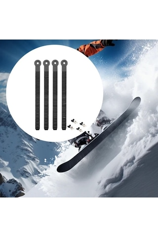 Bosphorusboutique Suntek Snowboard Ayak Bileği Askıları Sabitleme 4-adet Siyah Eo Siyah