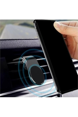 Rowen Mıknatıslı Siyah Araç Içi Telefon Tutucu