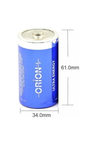 Orion Lr20/D Alkalin Shrink Büyük Boy D Pil 2'li