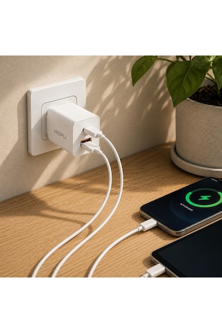 Hepu Hp-c39 35w Usb-c Gan Hızlı Şarj Adaptörü Type-c Kablo Dahildir