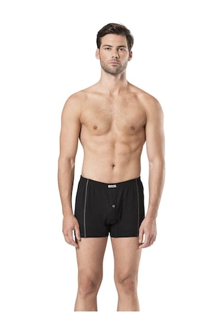 Pierre Cardin 425 Erkek %100 Pamuk Penye 2'li Boxer-siyah Siyah