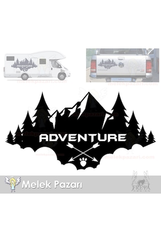 Macera, Adventure Kamp, Karavan, Off Road Sticker