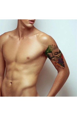 Çılgıntrend Geçici Joker Dövme Tattoo - Renkli Çok Renkli